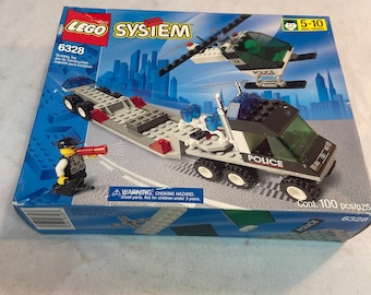 Vintage 1998 Lego System Police Helicopter Transport 6328 Sealed