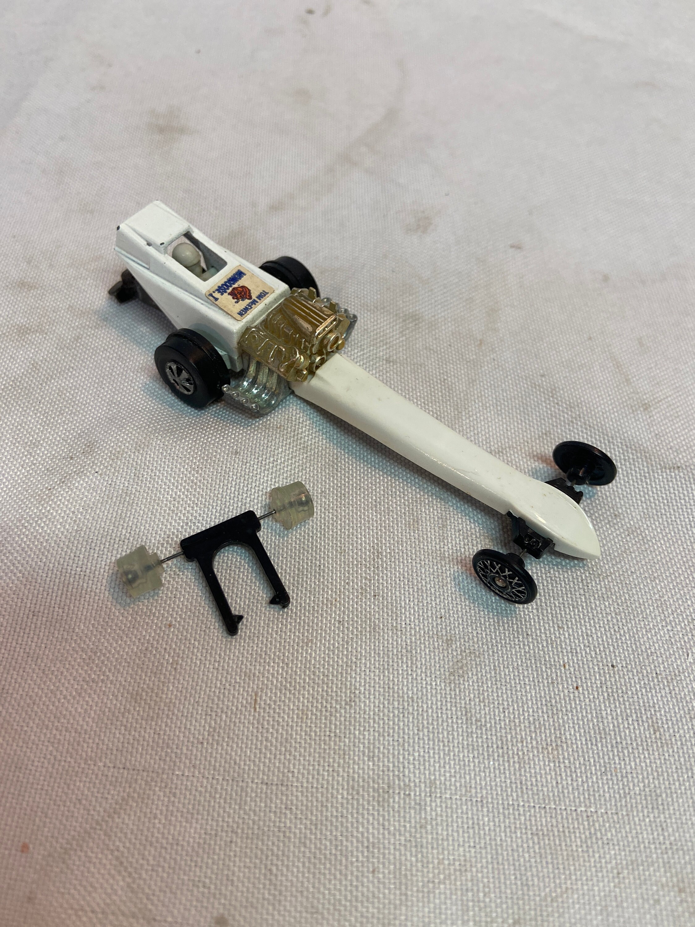 Vintage 1971 Mattel Hot Wheels Fuel Dragster Snake Mongoose White Etsy