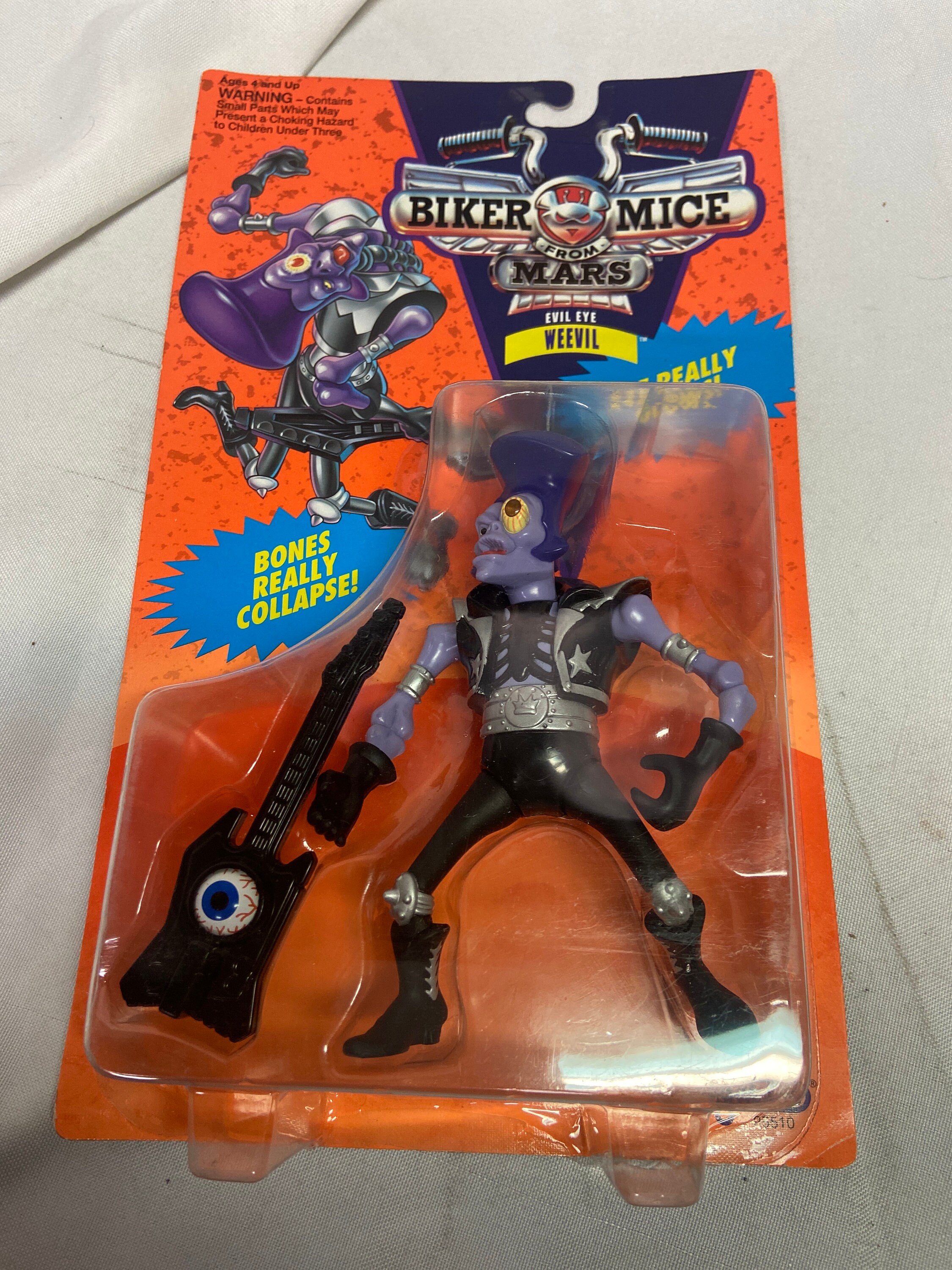 Vintage 1993 Galoob Biker Mice From Mars Evil Eye Weevil Action
