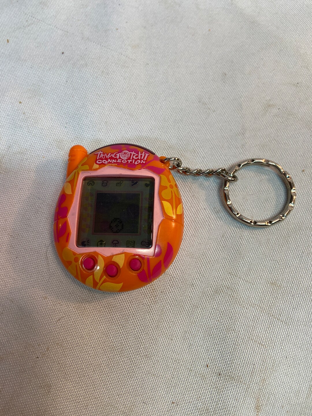 Bandai Tamagotchi Connection Digital Virtual Pet Keychain Etsy