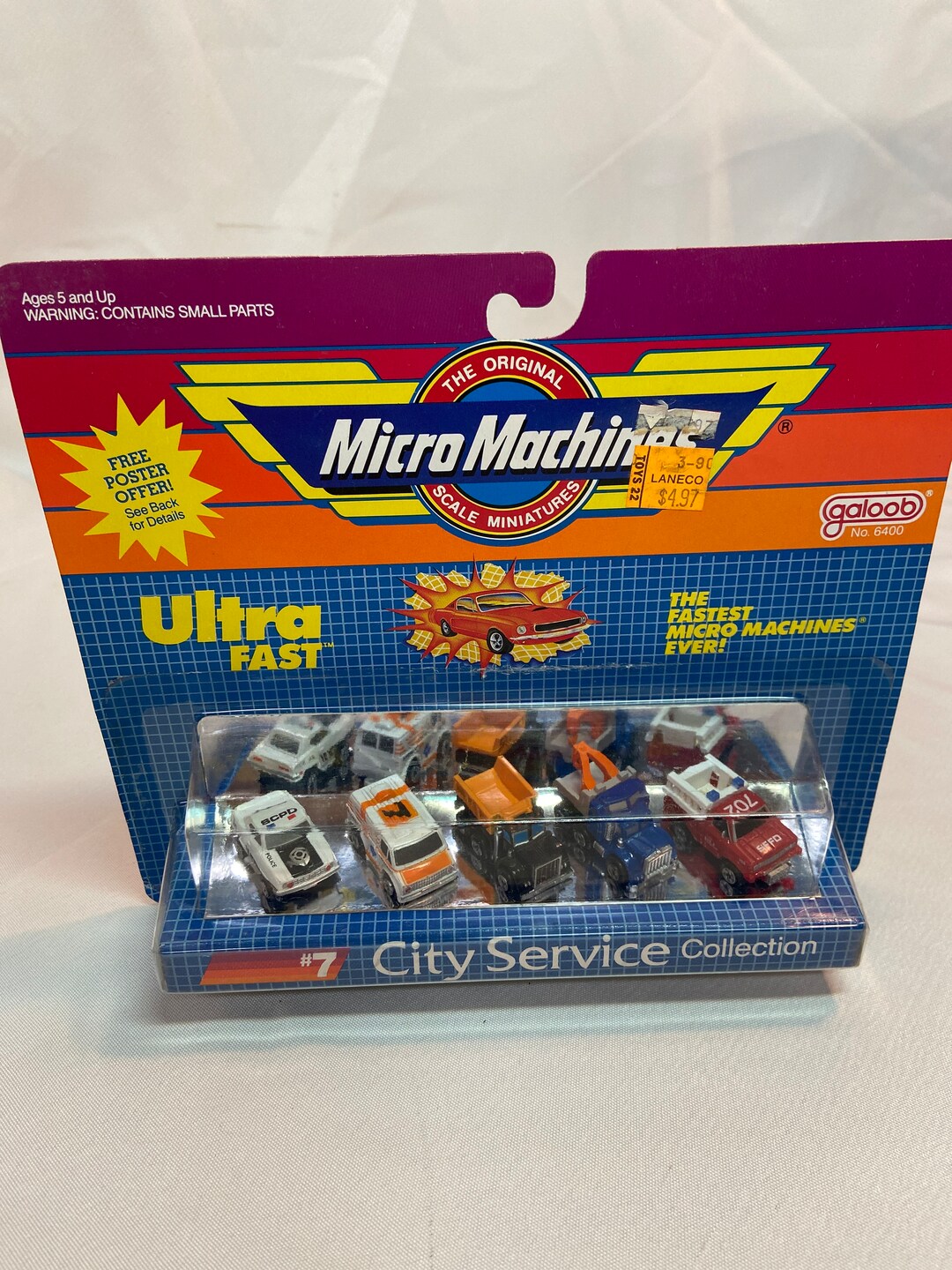 6814 Cyclone City Race in a Case Micro Machines 1990 Galoob - Wheeljack's Lab