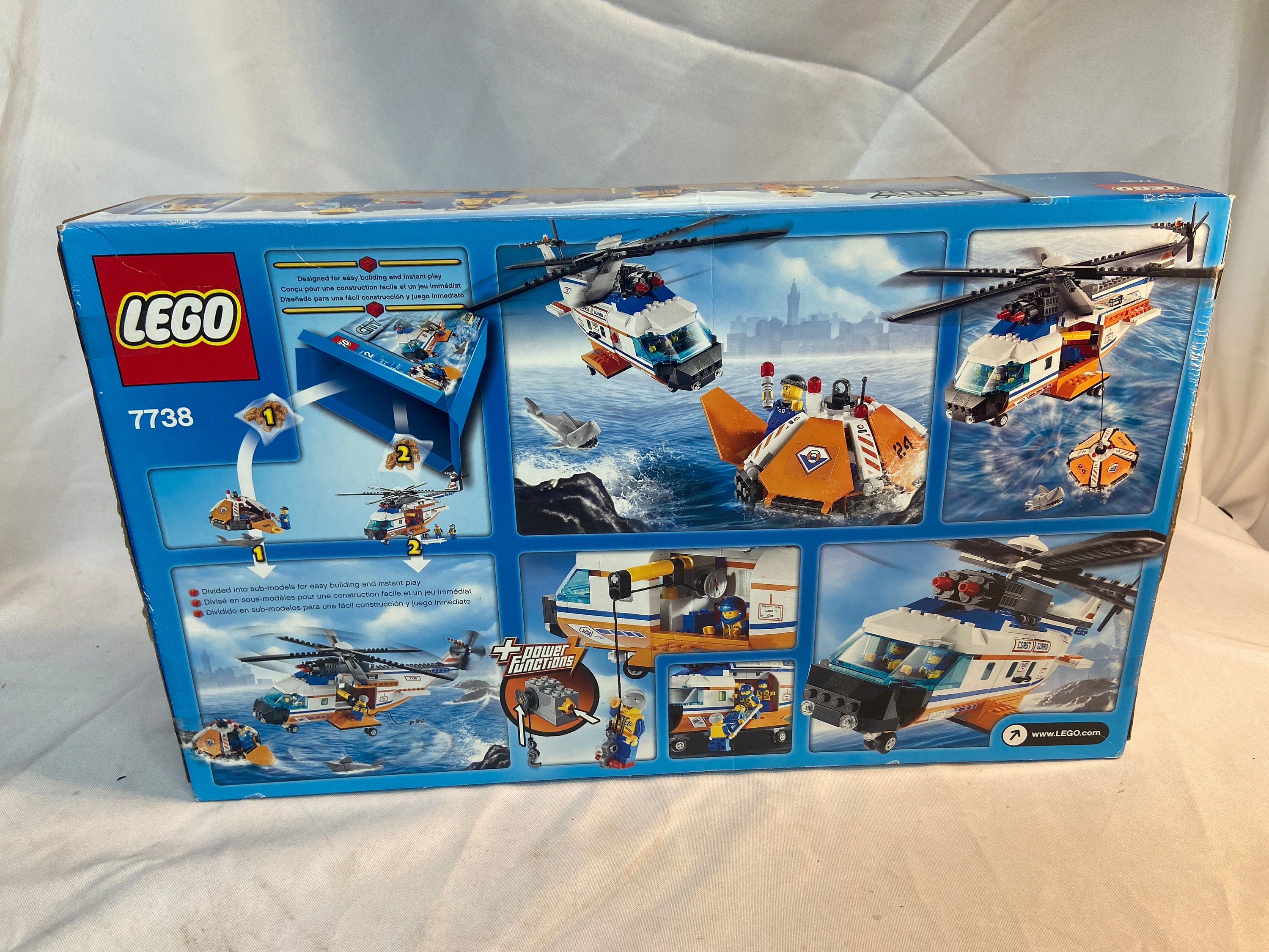 Lego City Coast Guard Helicopter Life Raft 7738 Sealed Etsy