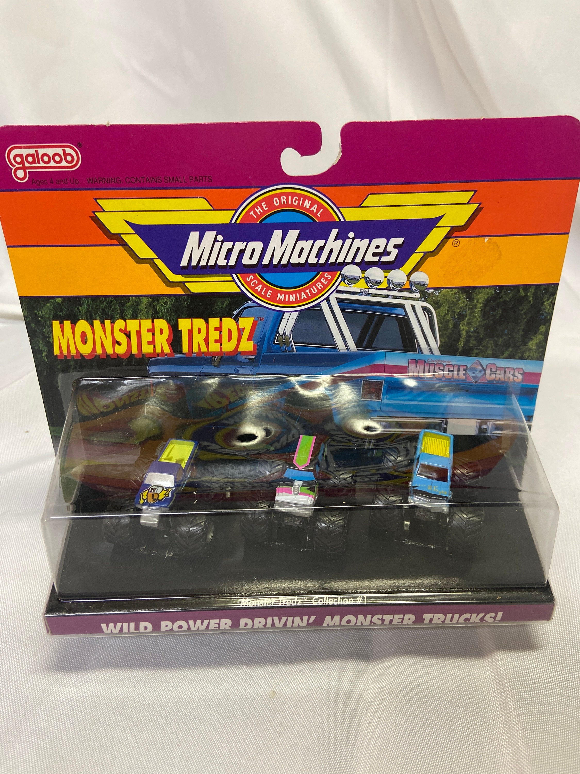 Vintage 1991 Galoob Micro Machines Monster Tredz Monster Trucks Sealed Etsy UK