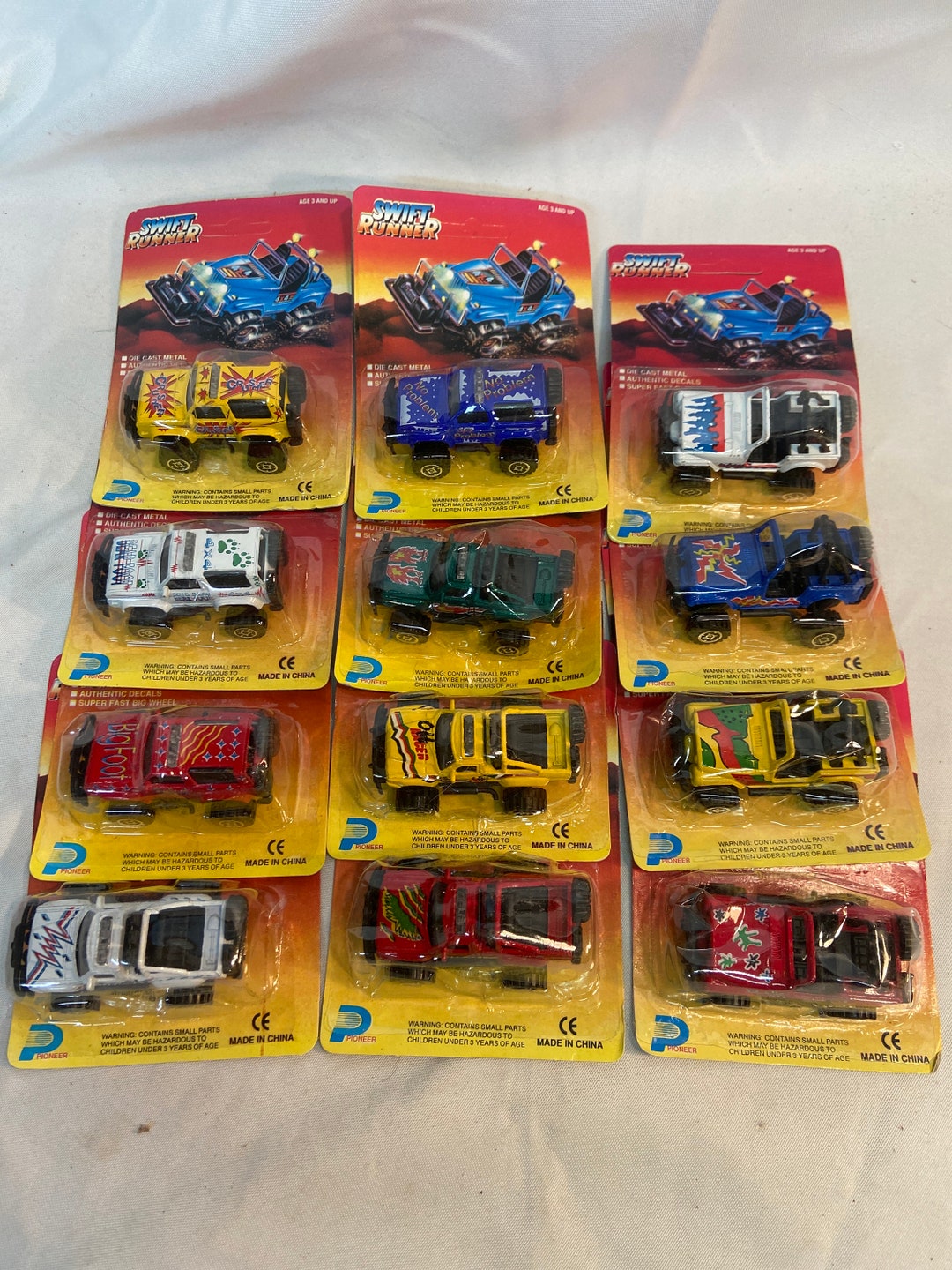 Large Vintage Lot Pioneer Swift Runner Diecast Vehicles Jeep Etsy