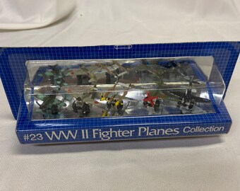 Vintage 1987 Galoob Micro Machines WWII Fighter Planes #23 Sealed Cut Card