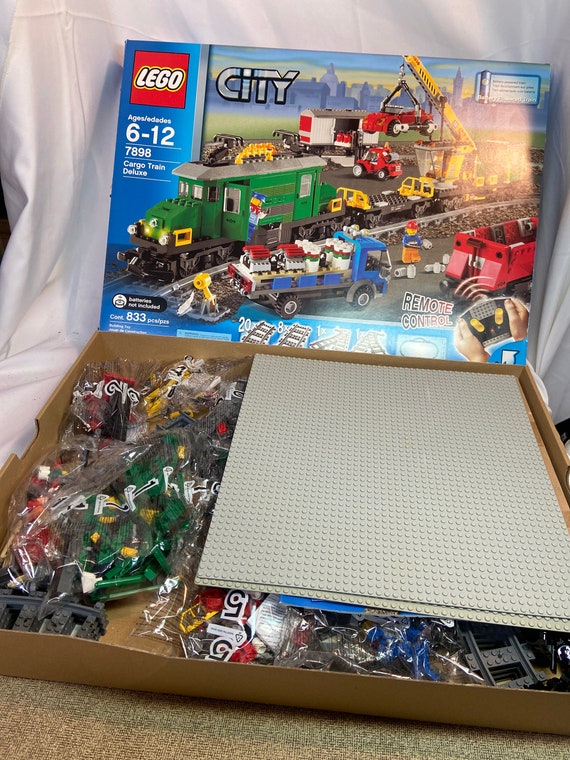 Lego City 7898 Cargo Train Deluxe W Remote Control New Etsy