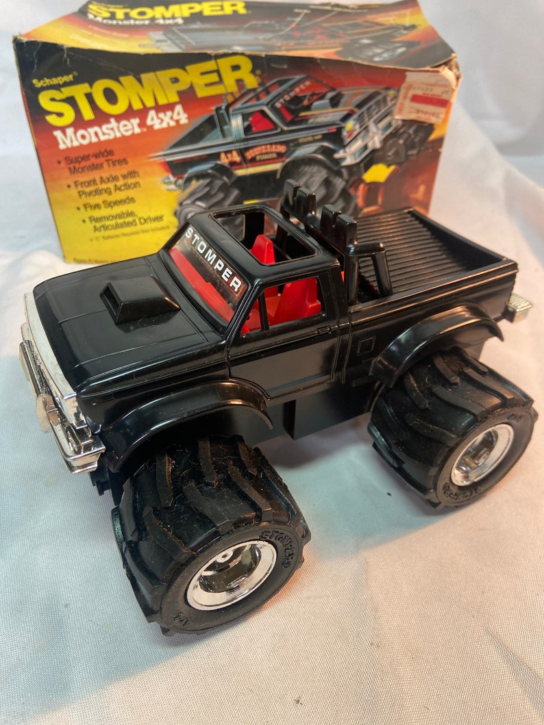 Vintage 1984 Schaper Stomper Monster 4x4 Truck Black Complete Etsy