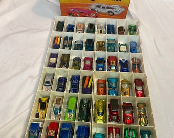 Vintage 1960’s Large Lot Mattel Hot Wheels Redline Die-cast Cars w/ Case