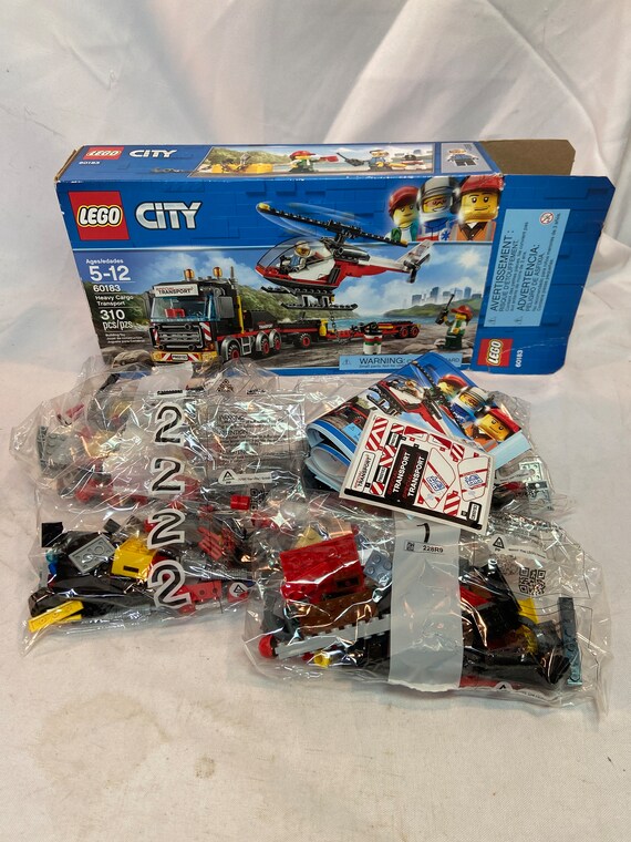 Lego City 60183 Heavy Cargo Transport Helicopter Complete W Box Etsy Canada