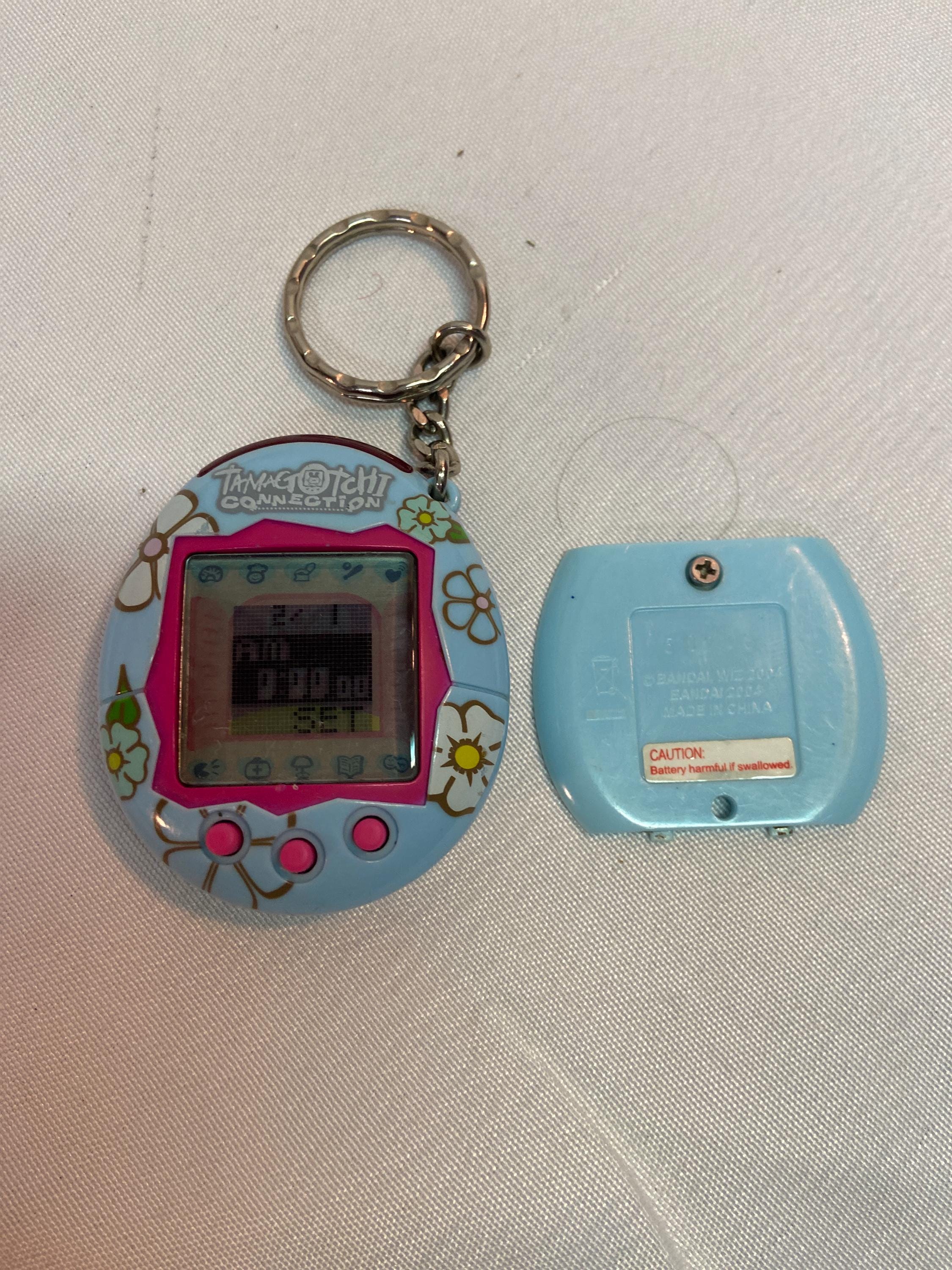 Bandai Tamagotchi Connection Blue Pink Flower Virtual Digital Pet Keychain  - Etsy