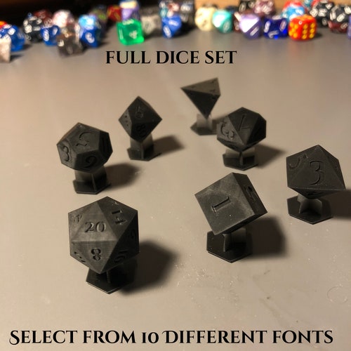 Dice Masters 3D Printed Resin Diamond Set Etsy