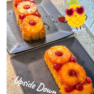 Pineapple Upside Down Cake Loaf Bread. 8.5x4.5