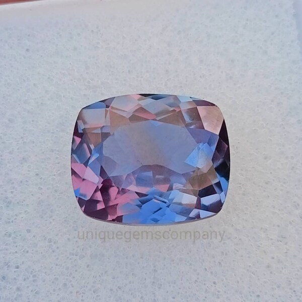 REAL-GEMS 93.75 Carat Color Changing Alexandrite Crystal - Cushion Shape Healing Stone, 29x26x14mm - View #10