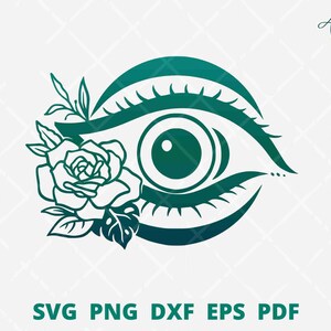 Eye with flower svg, Floral eye svg, Optometry SVG, Ophthalmologist svg, Optometry wall decor, optometry T-shirt SVG, floral eye cut file