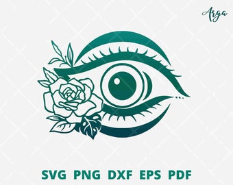 Eye with flower svg, Floral eye svg, Optometry SVG, Ophthalmologist svg, Optometry wall decor, optometry T-shirt SVG, floral eye cut file