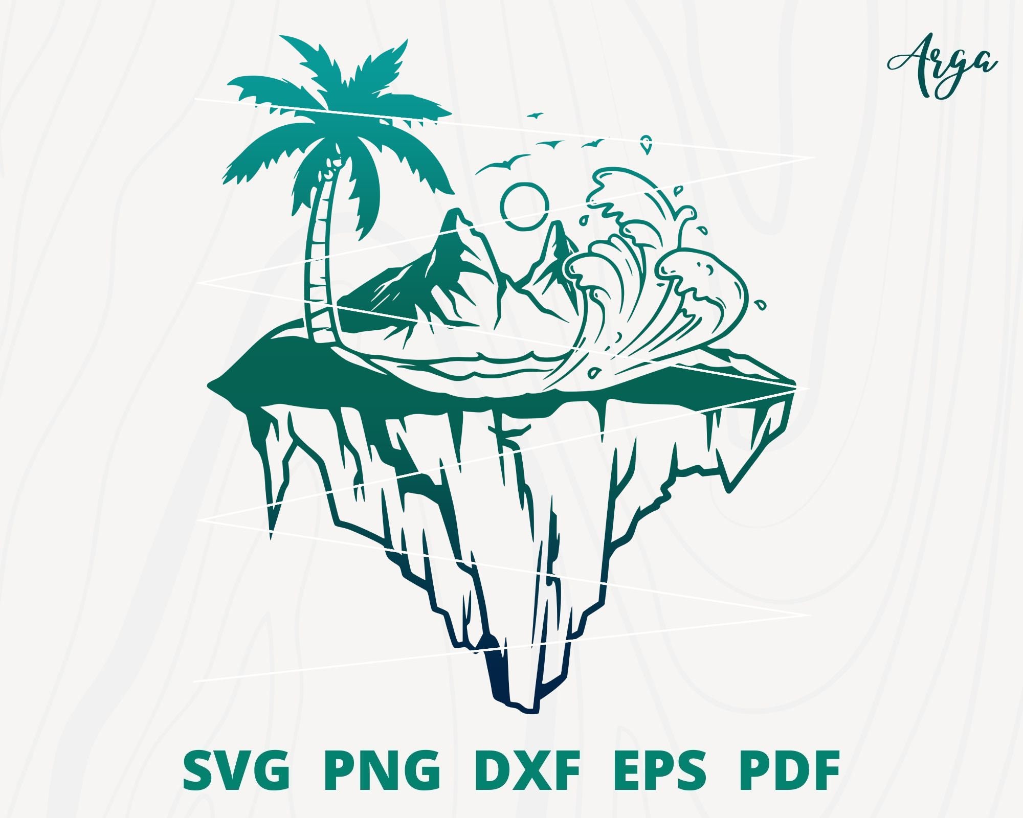Floating Beach Svg Floating Island Svg Sky Island Svg Beach Etsy Canada