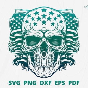 American flag skull, USA skull flag svg, skull svg, skull head svg, skull clipart, American Skull Flag, skull silhouette, skull png.