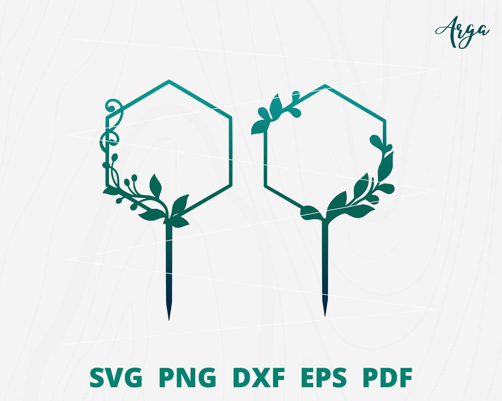 Cake Topper Svg, Birthday Topper Svg, Frame Topper, Flower Wreath Svg ...
