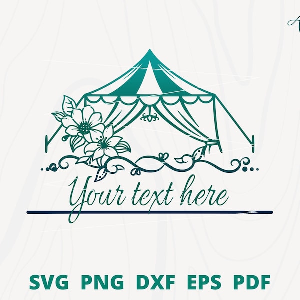 Wedding organizer logo, Split monogram event planner with Tent, Event Planner logo, Party svg, Monogram Tent frame, Decorating Service