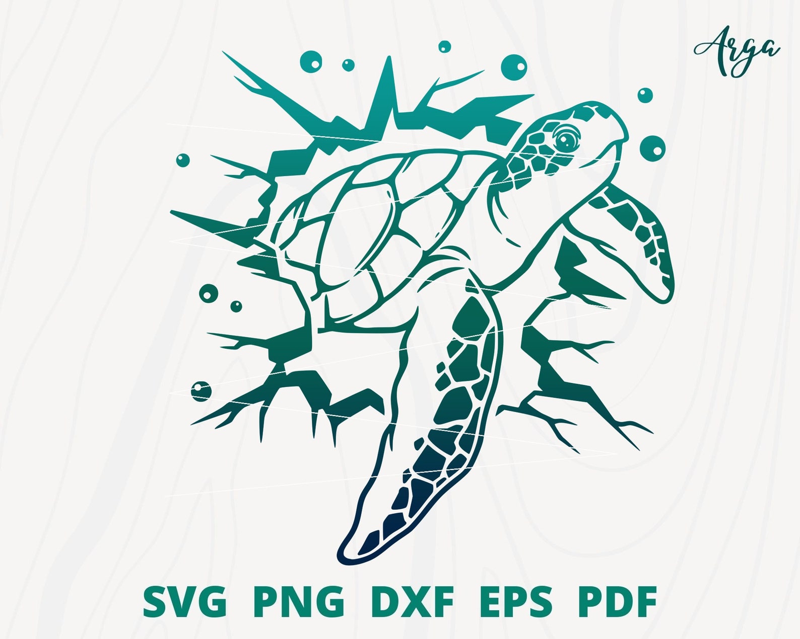 Turtle Break Through Svg, Turtle Svg File, Sea Turtle Svg, Turtle Wall ...