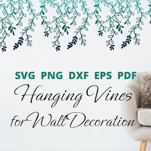 Hanging vines svg, Hanging flower svg, floral in wall svg, flower in wall svg, floral wall decor, hanging branches svg