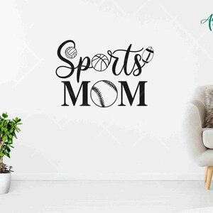 Sportmamma svg, sportmamma png, sportmamma t-shirt, sportmamma klippfil, sportmamma väggdekor, sportmamma svg, mamma sport svg, sportälskare bild 5