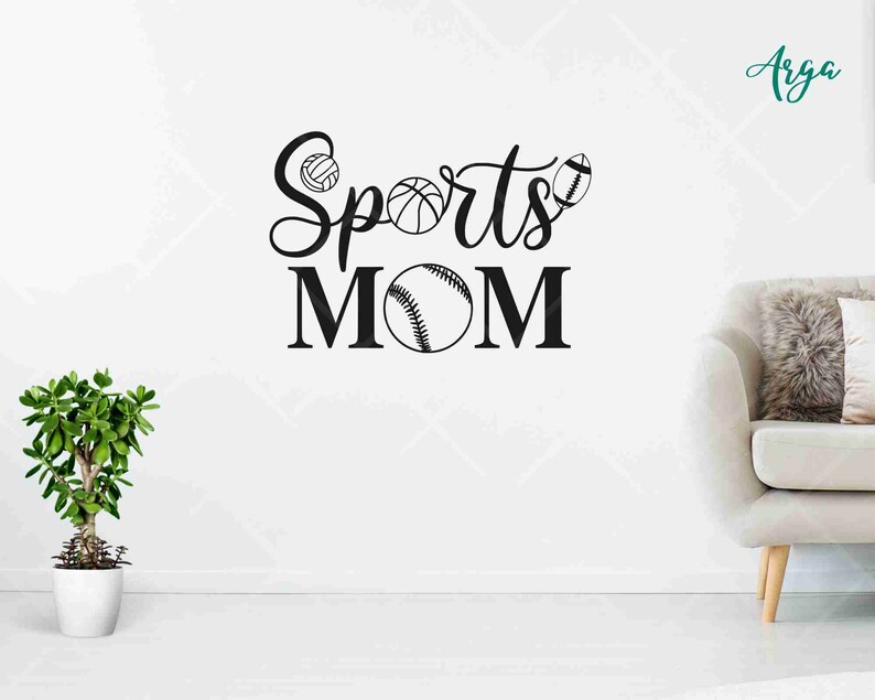 Sportmamma svg, sportmamma png, sportmamma t-shirt, sportmamma klippfil, sportmamma väggdekor, sportmamma svg, mamma sport svg, sportälskare bild 5