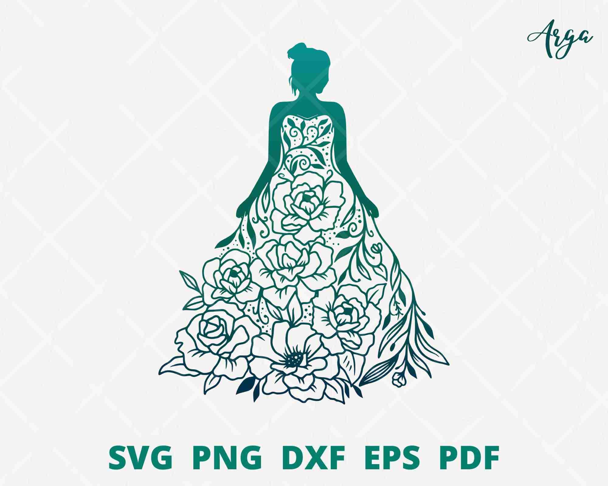 Bridal Wedding Gown Dress Boutique Logo Stock Vector (Royalty Free)  1519871231 | Shutterstock