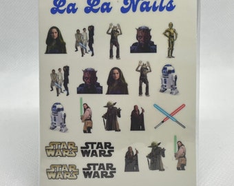 MINI SWars Prequels Nail Decals / Waterslide Decals