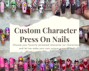 Custom Character Press On Nails