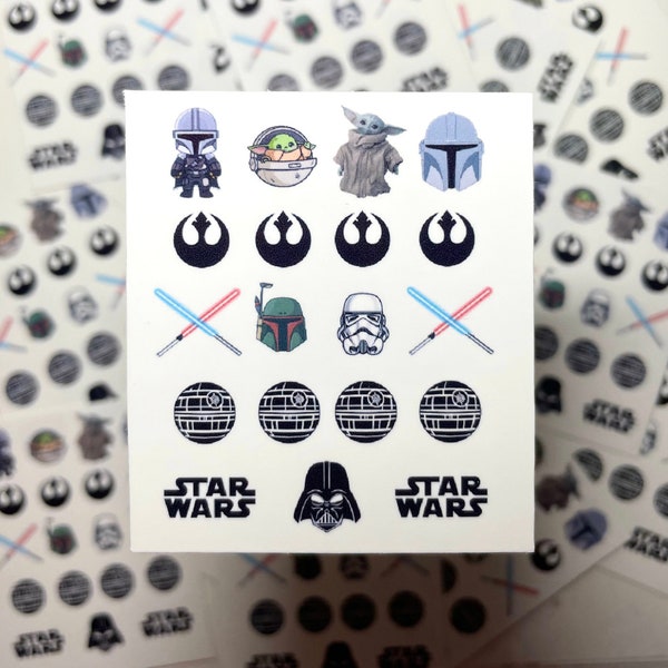 Star Wars Mini Nail Decals / Waterslide Decals