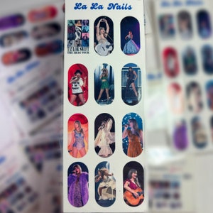 Eras Swift Nail Decals / Waterslide Decals