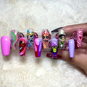 Power puff Girls Press On Nails