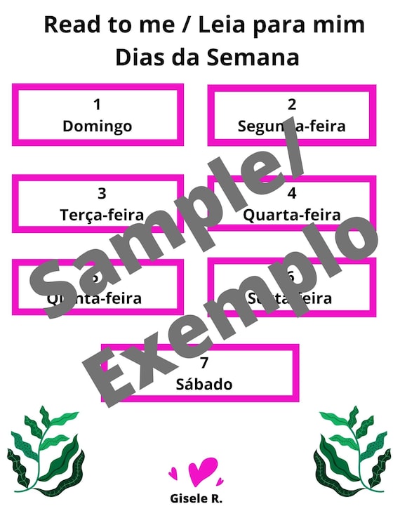 Days of the Week in Portuguese (with Pronunciation)