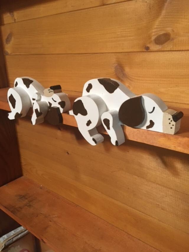 Dog Shelf Sitters / Shelf Sitters / Wood Dog / Wood Puppies - Etsy
