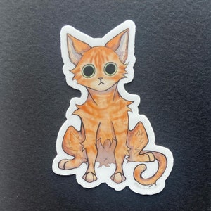 Orange tabby cat sticker