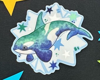 pride orca sticker (gay)