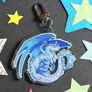 crystal dragon keychain