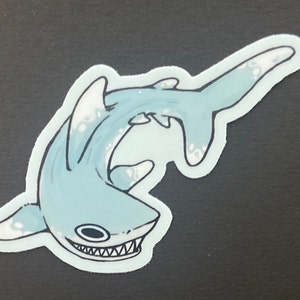 white tipped reef shark sticker
