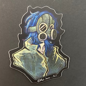 gas mask dude sticker