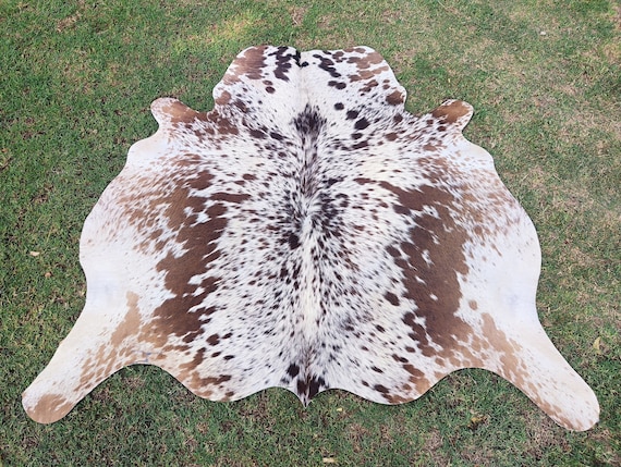 Real Cowhide Rug Brown and White Cowhide Rug Brazilian Cowhide Rug Salt & Pepper Cowhide Rug Hair on Hide Cowhide Rug Speckled Cowhide Rug