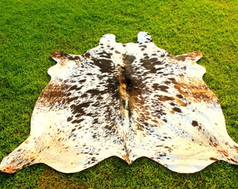 Alfombra de piel de vaca tricolor, alfombra de piel de vaca auténtica, alfombra de piel de vaca tricolor moteada, alfombra de suelo, alfombra de piel de vaca a la venta