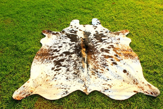 Tricolor Cowhide Rug Real Cow Hide Rug Speckled Tricolor Cow Skin Rug Floor Rug Cowhide Rug On Sale