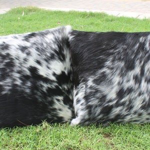 Set Of 2 Cowhide Pillow Cover Black and White Cowhide Pillow Cover Real Cowhide Cushion Covers 16 x 16 Cowhide Pillowcase
