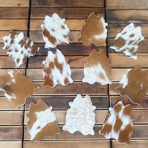 Cowhide Coasters Mini Cowhide Coasters Wedding Favors For Guests Cowhide Coasters Favors