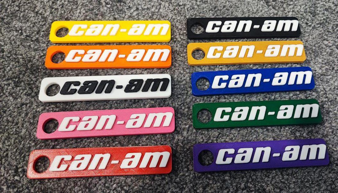 Can-am Keychain: 3D Raised Plastic Keyring (2-pack) - Etsy