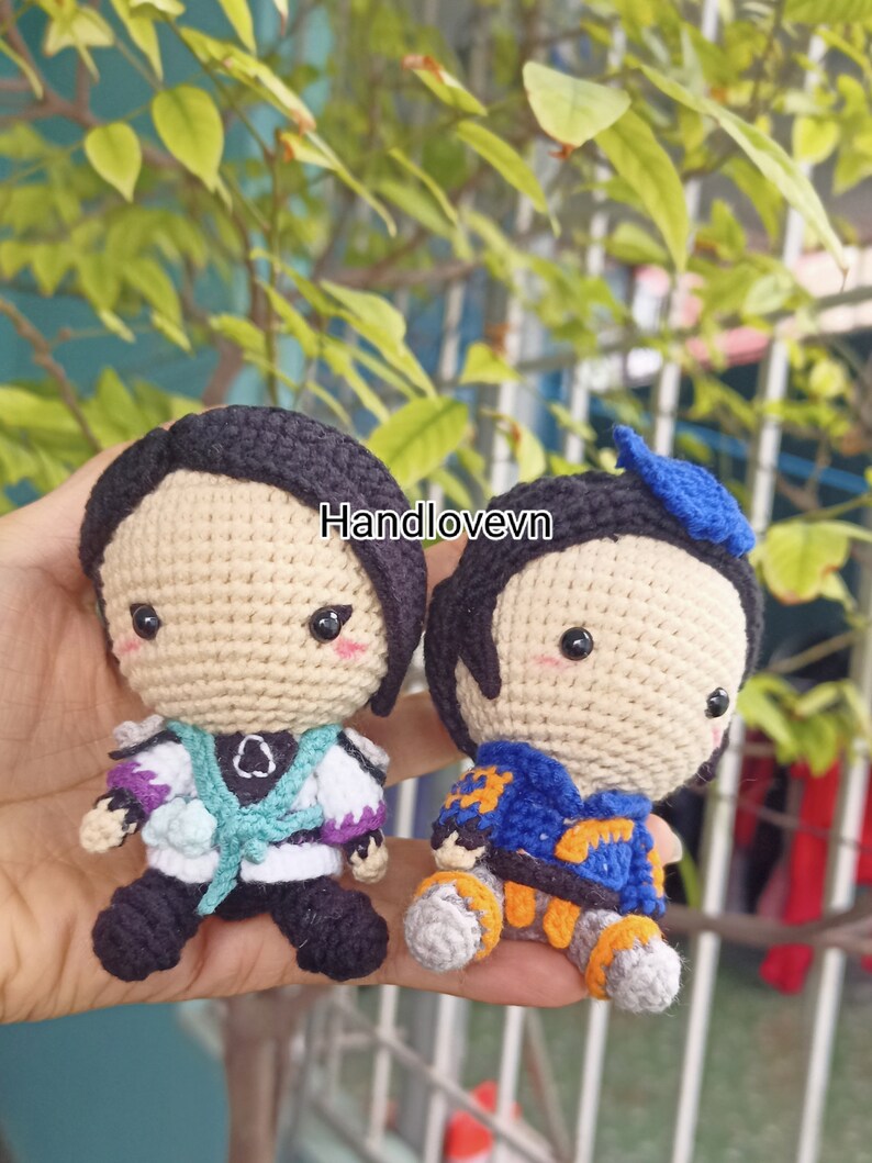 Game Character Doll Game Character Crochet Amigurumi Game Etsy