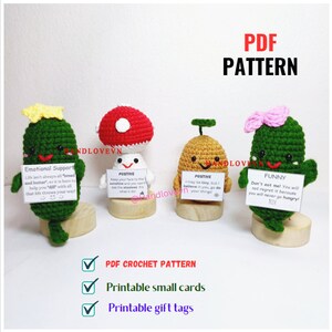 Cute Potato with Emotion Tag - Positive Potato Crochet - HAMMONIE