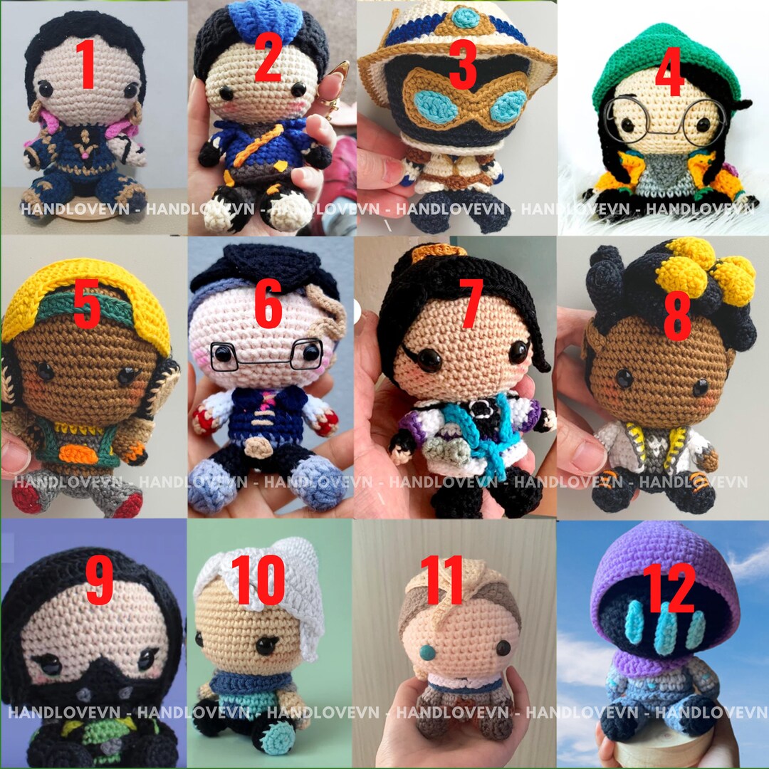 Game Character Doll Game Character Crochet Amigurumi Game Etsy