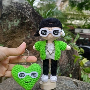 Feid Doll, Feid Crochet, Feid Plush, Amigurumi Feid, Feid inspired, Gifts for music lover, for Christmas, Birthday, Mother &#39;s day,...